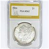Image 1 : 1904 Morgan Silver Dollar PGA MS62