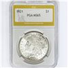 Image 1 : 1921 Morgan Silver Dollar PGA MS65