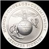 Image 2 : 2022 US Marine Corp 2.5oz Silver Round SUPERB GEM