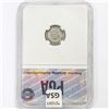 Image 2 : 1863 Seated Liberty Half Dime PGA MS65
