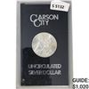 Image 1 : 1884-CC Morgan Silver Dollar GSA