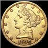 Image 1 : 1900 $5 Gold Half Eagle NEARLY UNCIRCULATED