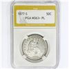 Image 1 : 1877-S Seated Liberty Half Dollar PGA MS63+ PL