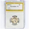 Image 1 : 1949-D Jefferson Nickel PGA MS66+ FS