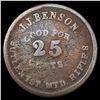Image 2 : 1864 Copper 25C NY Benson Token NICELY CIRCULATED