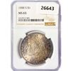 Image 1 : 1888-S Morgan Silver Dollar NGC MS65