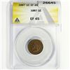 Image 1 : 1887 Indian Head Cent ANACS EF45
