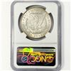 Image 2 : 1891 Morgan Silver Dollar NGC MS61