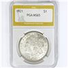 Image 1 : 1921 Morgan Silver Dollar PGA MS65