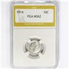 Image 1 : 1914 Barber Dime PGA MS62