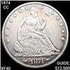 Image 1 : 1874-CC Seated Liberty Half Dollar LIGHTLY CIRC