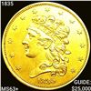 Image 1 : 1835 $5 Gold Half Eagle CHOICE BU +