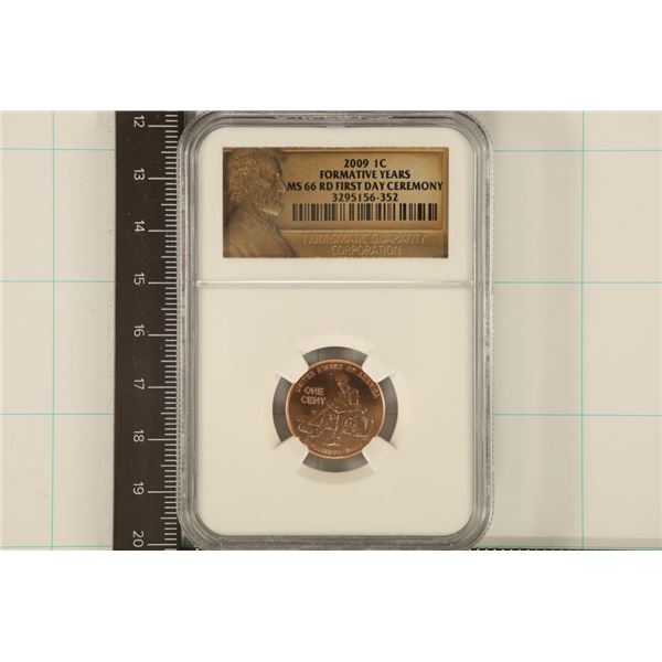 2009 LINCOLN CENT NGC MS66RD FORMATIVE YEARS
