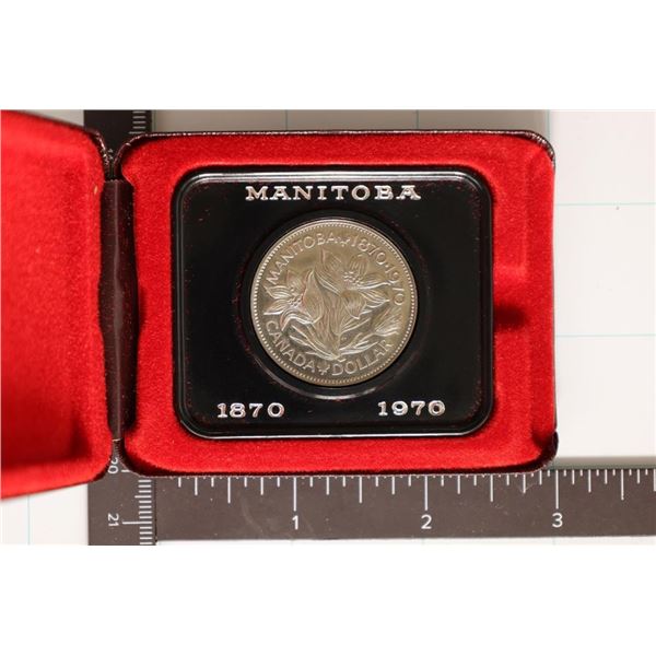 1970 CANADA UNC DOLLAR IN MAROON FLIP CASE