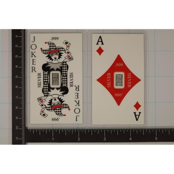 2-2.5 GRAIN (NOT GRAMS) SILVER INGOTS IN LAMINATED