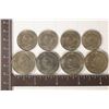 Image 1 : 8-1948 INDIA COINS: 4-50 PAISE & 4-1 RUPEE ALL UNC