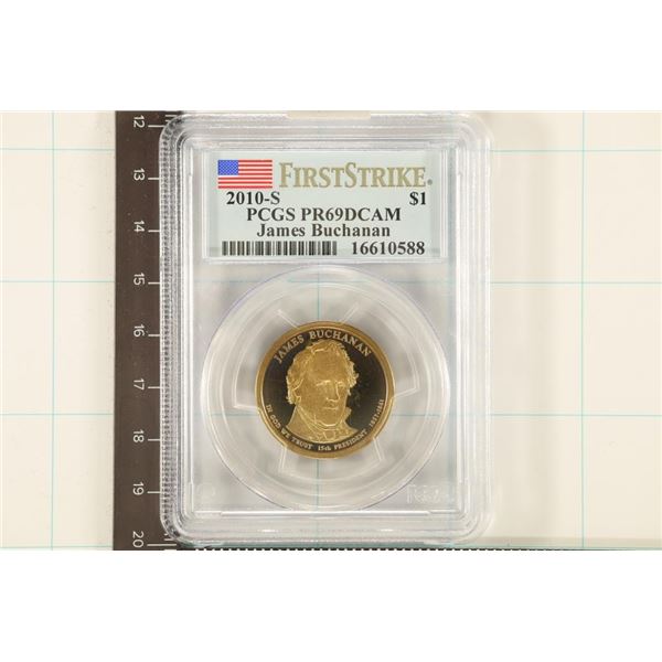 2010-S PRESIDENTIAL DOLLAR PCGS PR69 DCAM
