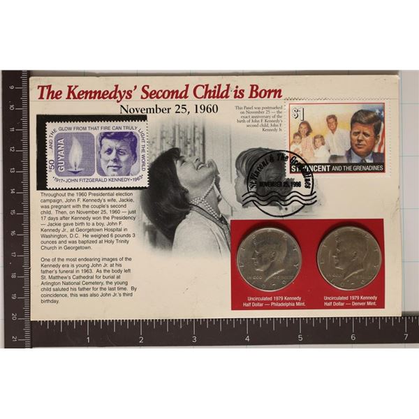 1979-P & D KENNEDY HALF DOLLAR UNC SET.