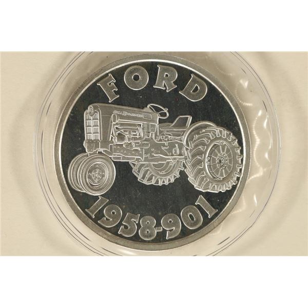 1 TROY OZ. .999 FINE SILVER PROOF ROUND "FORD