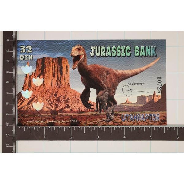 2017 JURASSIC BANK 32 DIN COLORIZED POLYMER CU