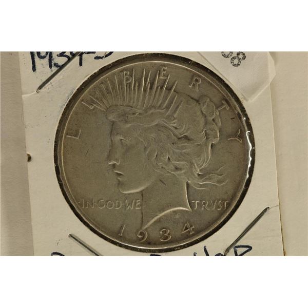 1934-S PEACE SILVER DOLLAR (KEY DATE) WATCH FOR