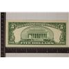 Image 2 : 1950 US $5 FEDERAL RESERVE NOTE (CRISP UNC) WATCH