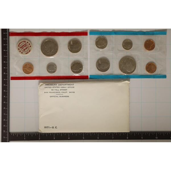 1971 US MINT SET (UNC) P/D/S (WITH ENVELOPE)