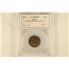 Image 1 : 1851/1 HALF CENT AU 53 BROWN OBVERSE SCRATCHED