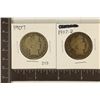 Image 1 : 1907 (VERY GOOD) & 1907-D BARBER HALF DOLLARS