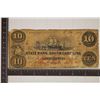 Image 1 : 1859 STATE BANK OF SOUTH CAROLINA $10 OBSOLETE