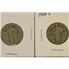 Image 1 : 1928 & 1928-S SILVER STANDING LIBERTY QUARTERS