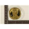 Image 1 : 24KT GOLD ELECTROPLATE ON STERLING SILVER MEDAL