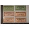 Image 2 : 6 VINTAGE MERCHANT PROFIT SHARING TICKETS: 2-1