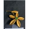 Image 2 : Vintage Flower Brooch, Marked Made in Austria