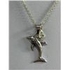 Image 2 : 925 Sterling Silver Dolphin Pendant with 925 Chain, Dolphin Marked Mexico