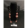 Image 1 : Long Vintage Art Glass Necklace