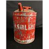 Image 2 : Vintage Gasoline Tin Can Approx. 10"H