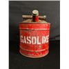 Image 2 : Vintage Gasoline Tin Can Approx. 8 1/2"H