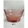 Image 2 : Very Large Rare Vintage Pink Depression Glass Bowl