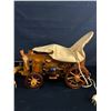 Image 2 : Vintage Covered Wagon Lamp. Approx. 11" Tall x 24" With Hitch Extended