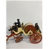 Image 2 : Vintage Cast Iron Horse and Fire Carridge w/ Men