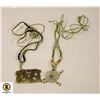 Image 1 : ESTATE VINTAGE CHINESE JADE NECKLACES