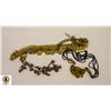 Image 1 : ESTATE VINTAGE COIN BELT, & BELL NECKLACE &