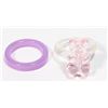 NEW 2PC RING SET. 1 PINK AND PURPLE GUMMY BEAR RIN