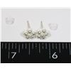 NEW FAUX PEARL FLOWER STUD EARRINGS