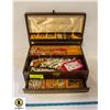 Image 1 : VINTAGE LARGE JEWELRY BOX FULL OF ESTATE