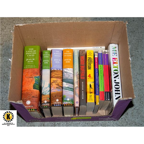 BOX OF NOVELS - HARD AND SOFT COVER