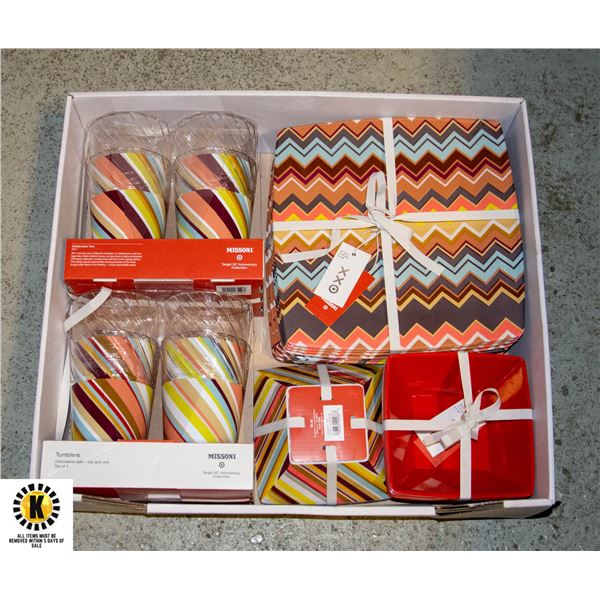 MISSONI MELAMINE 24PC DINNERWARE SET