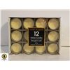 PACK OF 12 VOTIVE CANDLES 40GR