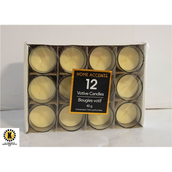 HOME ACCENTS VOTIVE CANDLES 40G